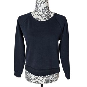 Everlane French Terry crew neck sweatshirt navy blue size XS